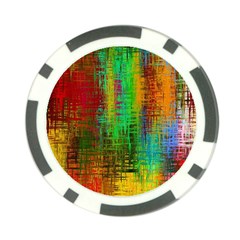 Color Abstract Background Textures Poker Chip Card Guard (10 Pack)