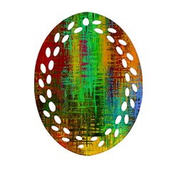 Color Abstract Background Textures Ornament (oval Filigree) by Nexatart