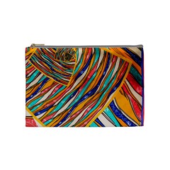 Fabric Texture Color Pattern Cosmetic Bag (medium) 