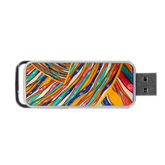 Fabric Texture Color Pattern Portable Usb Flash (one Side)