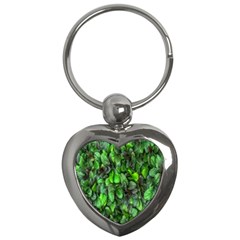The Leaves Plants Hwalyeob Nature Key Chains (heart)  by Nexatart