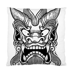 Japanese Onigawara Mask Devil Ghost Face Standard Cushion Case (one Side)