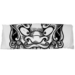 Japanese Onigawara Mask Devil Ghost Face Body Pillow Case Dakimakura (two Sides)
