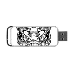 Japanese Onigawara Mask Devil Ghost Face Portable Usb Flash (one Side)