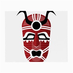 Africa Mask Face Hunter Jungle Devil Small Glasses Cloth (2-side) by Alisyart