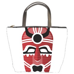 Africa Mask Face Hunter Jungle Devil Bucket Bags