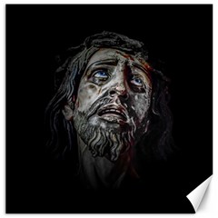 Jesuschrist Face Dark Poster Canvas 20  X 20   by dflcprints