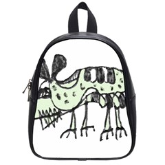 Monster Rat Pencil Drawing Illustration School Bag (small) by dflcprints