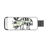 Monster Rat Pencil Drawing Illustration Portable USB Flash (One Side) Front