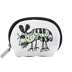 Monster Rat Pencil Drawing Illustration Accessory Pouches (small)  by dflcprints