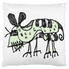 Monster Rat Pencil Drawing Illustration Large Flano Cushion Case (two Sides) by dflcprints