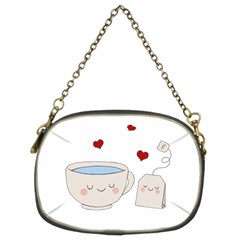 Cute Tea Chain Purses (two Sides)  by Valentinaart