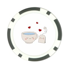 Cute Tea Poker Chip Card Guard (10 Pack) by Valentinaart