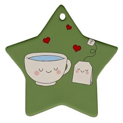 Cute Tea Ornament (star)