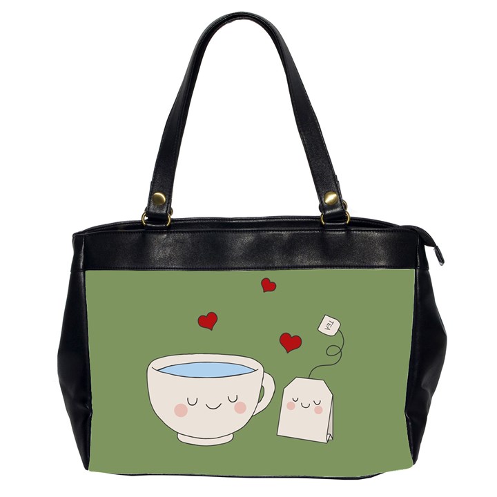 Cute Tea Office Handbags (2 Sides) 