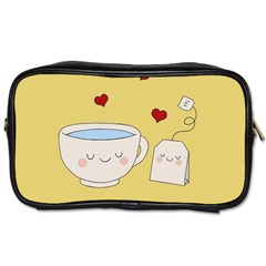 Cute Tea Toiletries Bags by Valentinaart