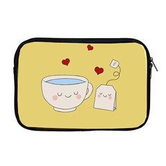 Cute Tea Apple Macbook Pro 17  Zipper Case by Valentinaart