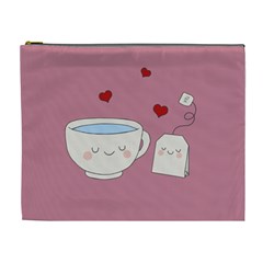 Cute Tea Cosmetic Bag (xl) by Valentinaart