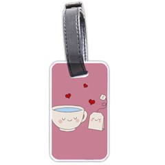 Cute Tea Luggage Tags (one Side)  by Valentinaart