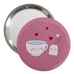 Cute Tea 3  Handbag Mirrors