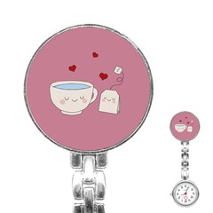 Cute Tea Stainless Steel Nurses Watch by Valentinaart