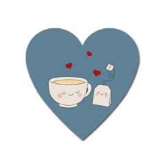 Cute Tea Heart Magnet by Valentinaart