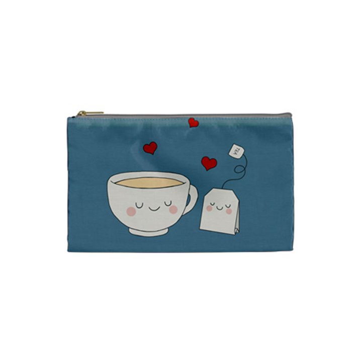 Cute Tea Cosmetic Bag (Small) 