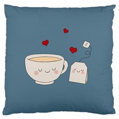 Cute Tea Standard Flano Cushion Case (one Side) by Valentinaart