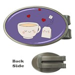 Cute Tea Money Clips (Oval)  Front