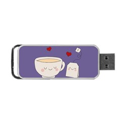 Cute Tea Portable Usb Flash (one Side) by Valentinaart