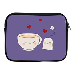 Cute Tea Apple Ipad 2/3/4 Zipper Cases by Valentinaart