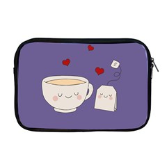 Cute Tea Apple Macbook Pro 17  Zipper Case by Valentinaart