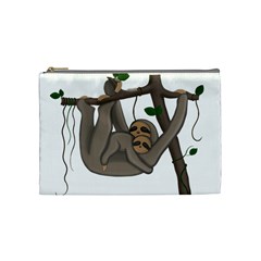 Cute Sloth Cosmetic Bag (medium) 