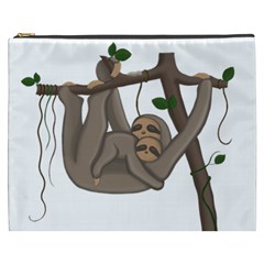 Cute Sloth Cosmetic Bag (xxxl)  by Valentinaart