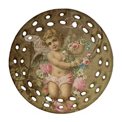 Cupid - Vintage Round Filigree Ornament (two Sides)