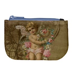 Cupid - Vintage Large Coin Purse by Valentinaart