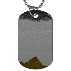 Misty Mountain Pt 2 Dog Tag (one Side) by Cosmicnaturescapes