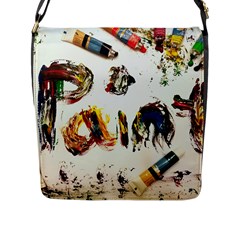 Paint Flap Messenger Bag (L) 