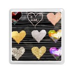 modern heart pattern Memory Card Reader (Square)  Front