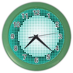 Circle Therapy Print Color Wall Clocks by julissadesigns