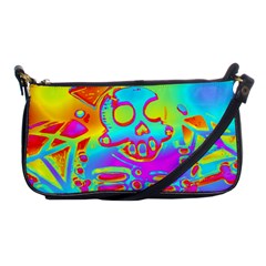 Rainbow Skeleton King Shoulder Clutch Bags by Roxzanoart