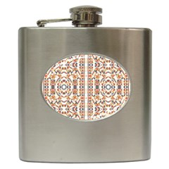 Multicolored Geometric Pattern  Hip Flask (6 Oz) by dflcprints