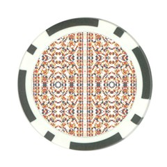 Multicolored Geometric Pattern  Poker Chip Card Guard