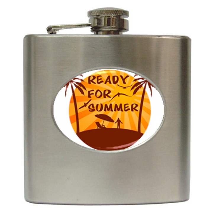 Ready For Summer Hip Flask (6 oz)