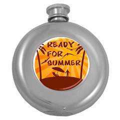 Ready For Summer Round Hip Flask (5 Oz) by Melcu