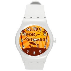 Ready For Summer Round Plastic Sport Watch (m) by Melcu