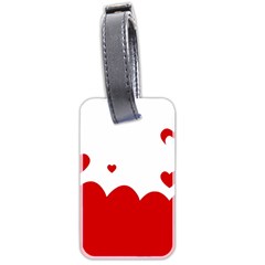 Heart Shape Background Love Luggage Tags (Two Sides)