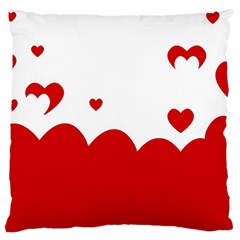 Heart Shape Background Love Large Cushion Case (Two Sides)