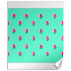 Love Heart Set Seamless Pattern Canvas 11  X 14  