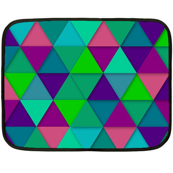 Background Geometric Triangle Fleece Blanket (Mini)